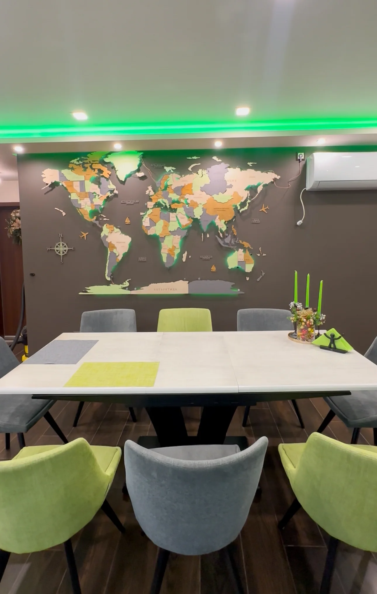 Дървена 3Д карта на света Mint - Image 3