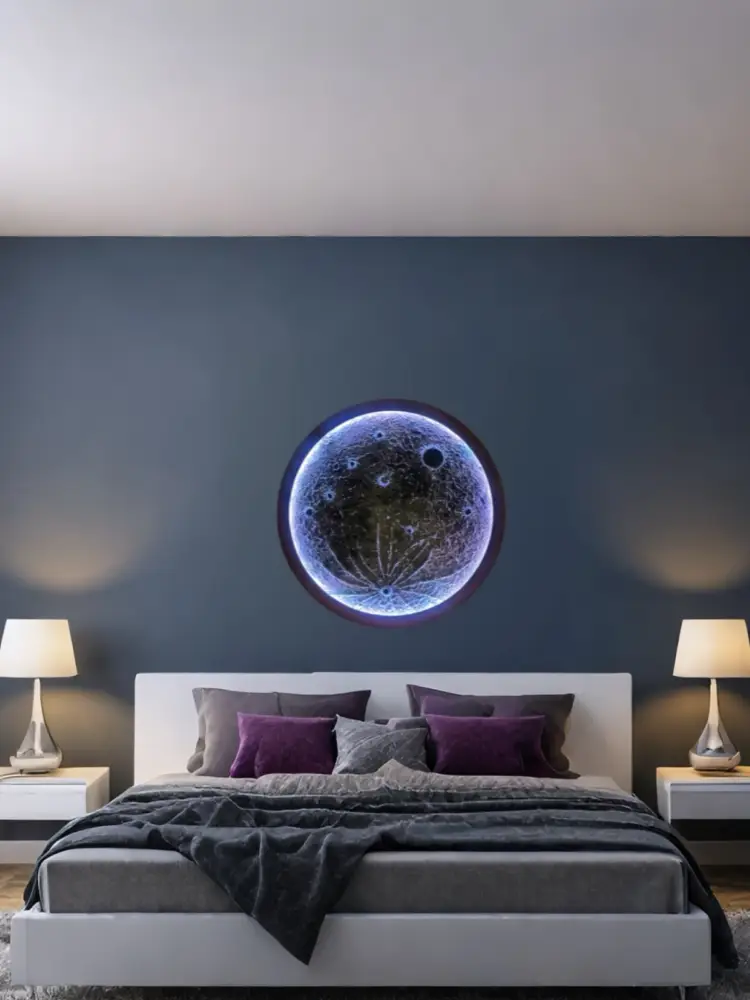 Ръчно изработена Луна с LED подсветка - Image 5